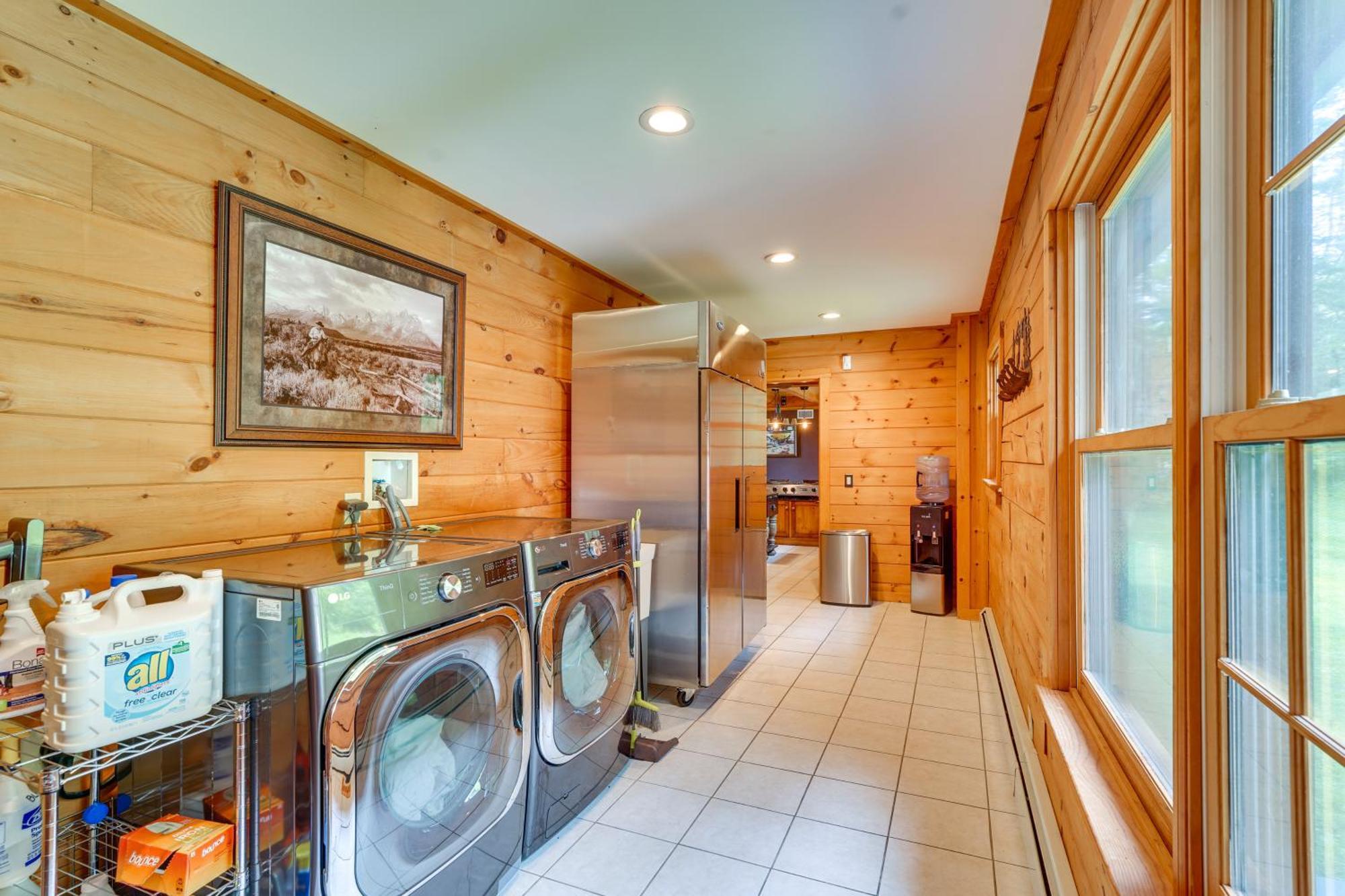 Luxury Log Cabin With Ev Charger And Mtn Views! Blairstown Exterior foto