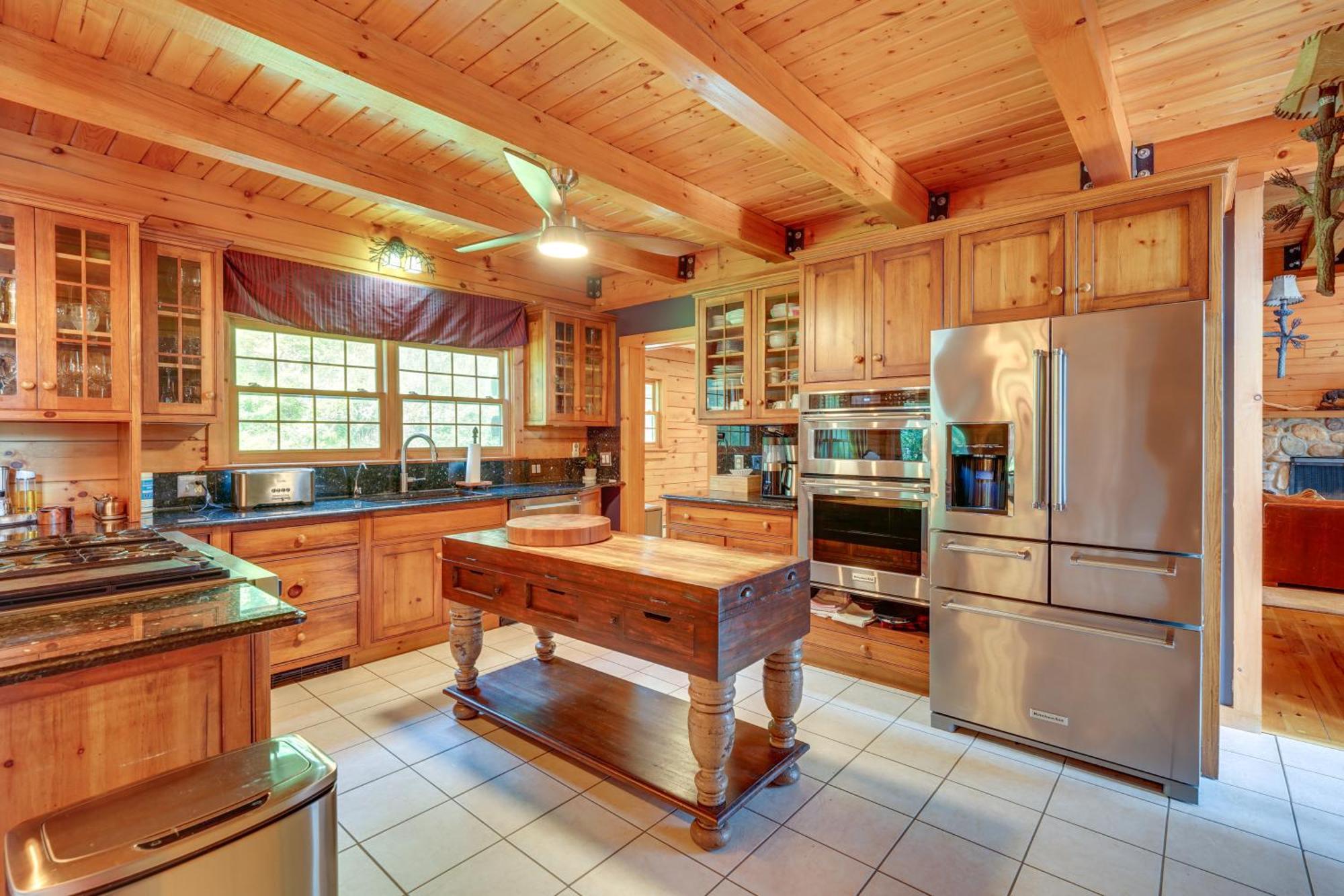 Luxury Log Cabin With Ev Charger And Mtn Views! Blairstown Exterior foto